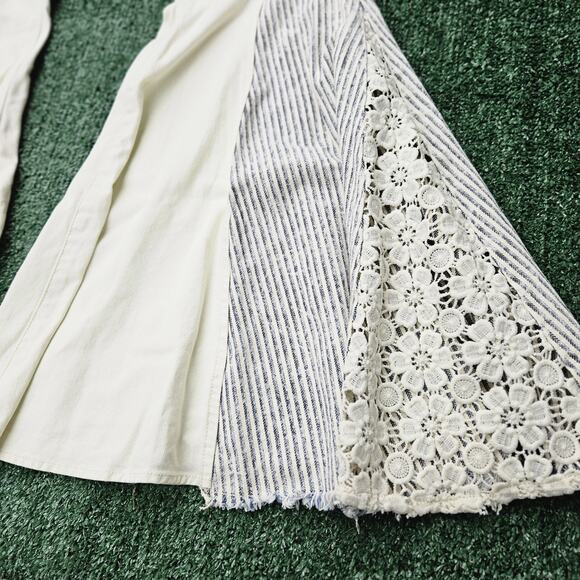 Venus Vintage Flare Bell Bottom Jeans Womens Size 6 Boho Hippie Retro Pant - Picture 7 of 15